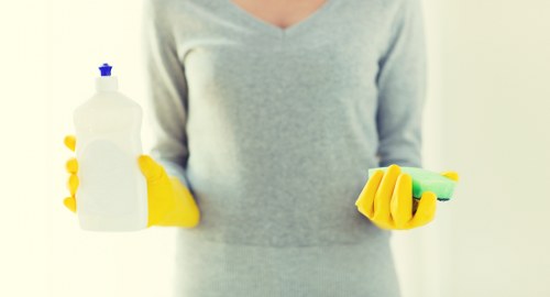 Carpet cleaning team maintaining safe work practices and wellbeing